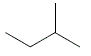 węglowodory wzór szkieletowy 2-metylobutan